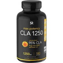 Sports Research, CLA 1250, Maxima Fuerza, 1,250 mg, 180 Gelatinas Blandas