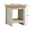 Timber Art Design UK Lisbon Side Lamp Table Bedside Cabinet With Open Storage Shelf Cream 7