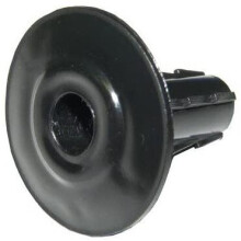 (Single - 10pcs, Black) Viewi Single White Grommet Feed Thru Wall Bushing for Coax Cable RG6 RG59