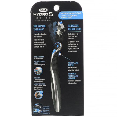 Schick, Hydro 5 Sense, Hydrate, 1 Razor, 2 Cartridges 1