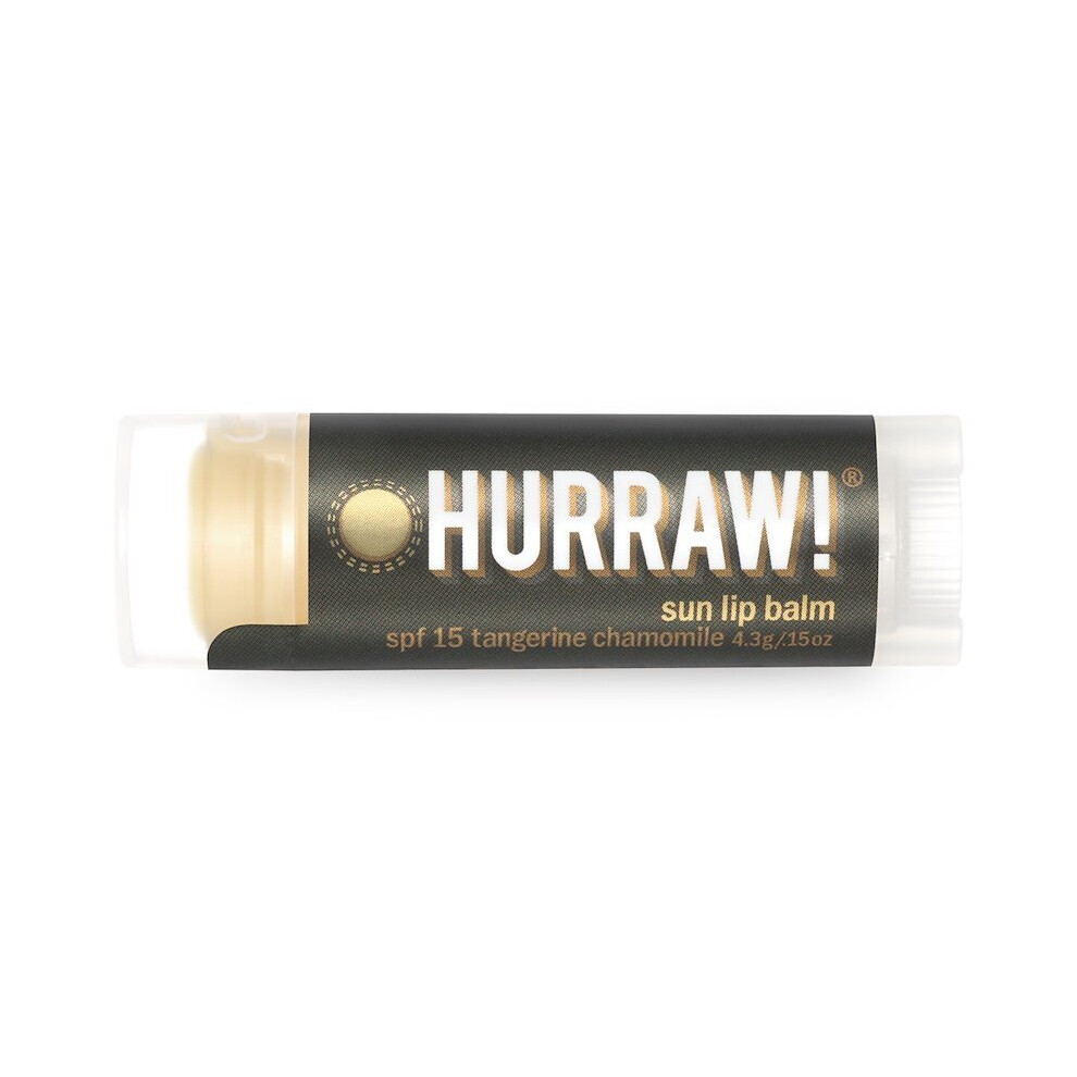Hurraw! Balm, Sun Protection Balm Spf 15, Tangerine Chamomile, 4.3G