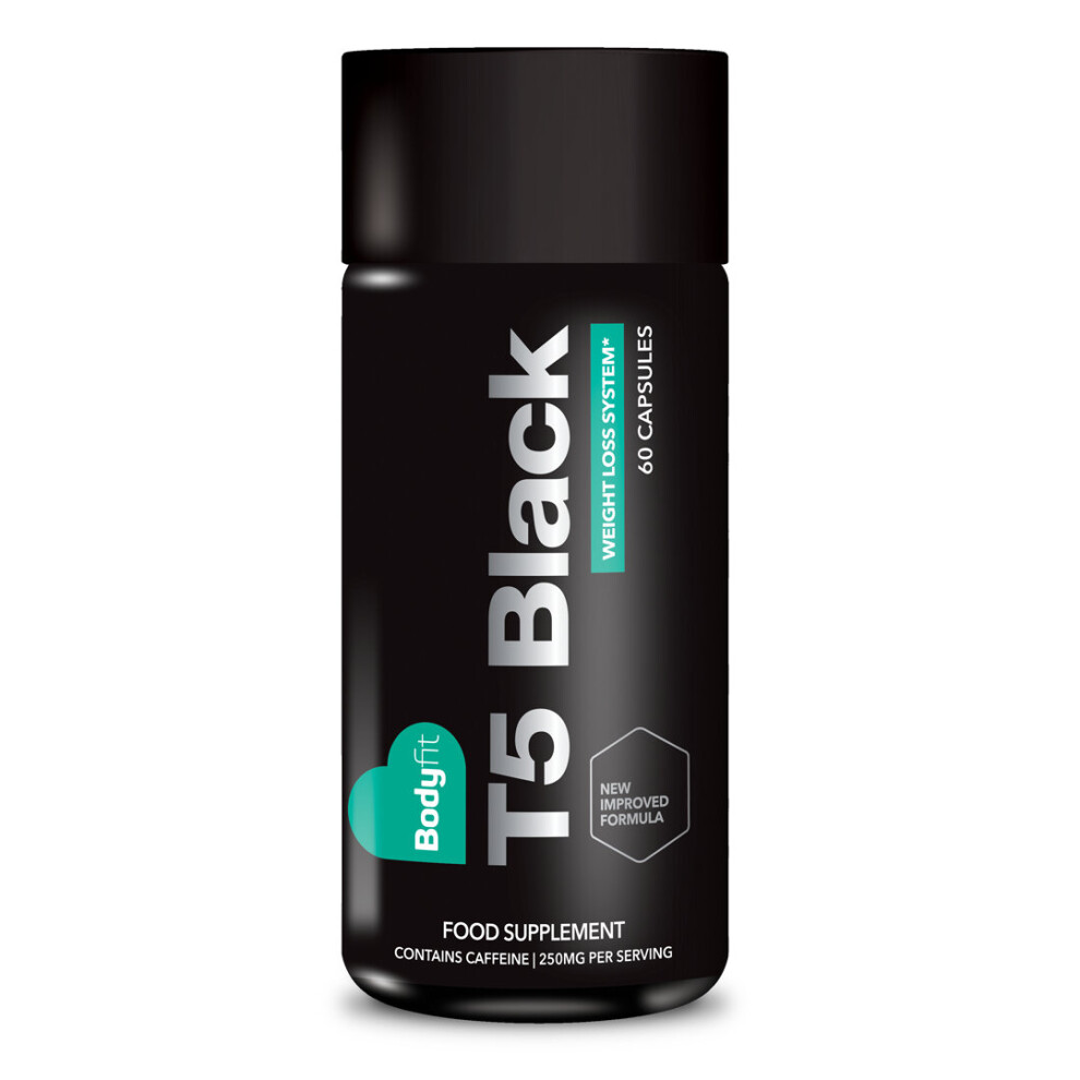 Bodyfit Black T5 Fat Burner Diet Pills For Women And Men 60 Capsules