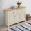 Timber Art Design UK Lisbon Sideboard 3 Doors 2 Drawers Buffet Storage Cabinet Cupboard Cream 1