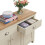 Timber Art Design UK Lisbon Sideboard 3 Doors 2 Drawers Buffet Storage Cabinet Cupboard Cream 3
