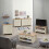 Timber Art Design UK Lisbon Compact 2 Doors 2 Drawer Sideboard Storage Cupboard Cream Oak 9