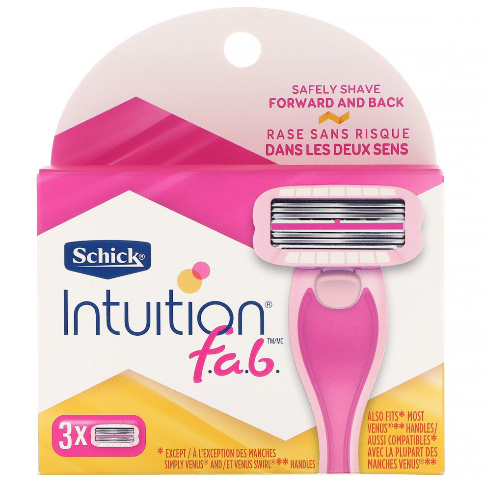 Schick, Intuition F.A.B., 3 Refills 