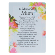 Memorial Grave Card In Memory of Mum 16.5cm x 12cm waterproof