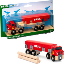 BRIO World 33657 Lumber Truck for Wooden Train Set