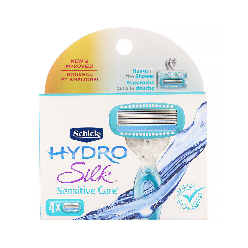 Schick, Hydro Silk, Sensitive Care, 4 Cartridges 