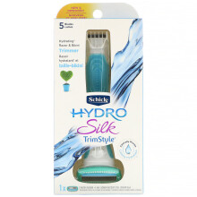 Schick Hydro Silk TrimStyle Moisturizing Razor for Women with Bikini Trimmer
