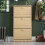 Vida Designs (Pine) 3 Drawer Shoe Cabinet Pull Out Hallway Storage 4