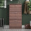 Vida Designs (Walnut) 3 Drawer Shoe Cabinet Pull Out Hallway Storage 4