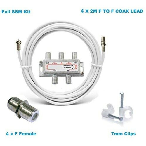 (4 Way) Viewi Multi Way Cable TV Splitter 1