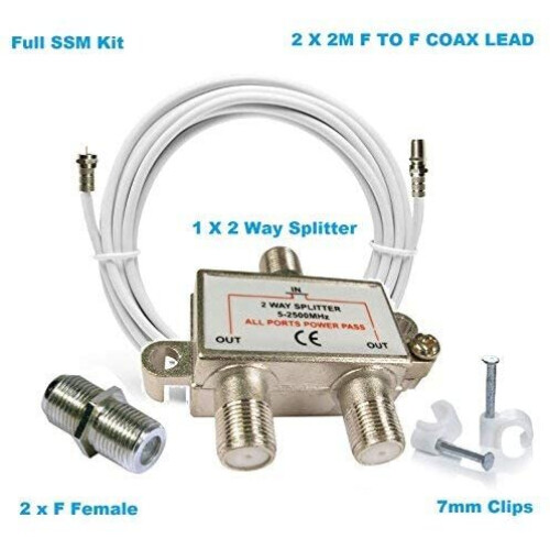 (2 Way) Viewi Multi Way Cable TV Splitter 1