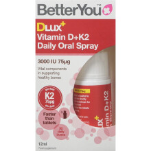 BetterYou Dlux Plus Vitamin D K2 Daily Oral Spray, 12 ml, P33476