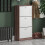 Vida Designs (Walnut & White) 3 Drawer Shoe Cabinet Pull Out Hallway Storage 1