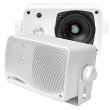 Pair Of 200w Pyle Marine WaterProof Box Speakers System Boat Patio Outdoor