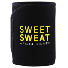 Sports Research, Sweet Sweat, Waist Trimmer, Small, Black & Yellow, 1 Belt