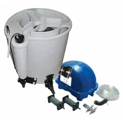 Evolution Aqua (Grey) Evolution Aqua Eazy (Easy) Pod Complete With UV and Air Pump Pond and Koi Filter System