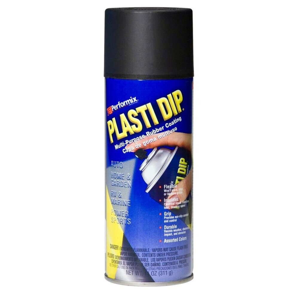 Plasti Dip (Black) Performix Rubber Coating Spray Paint Aerosol Can 325Ml Black
