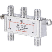 (4-WAY SPLITTER) Viewi Satellite Splitter Split Aerial Freeview Cable TV Virgin Sky