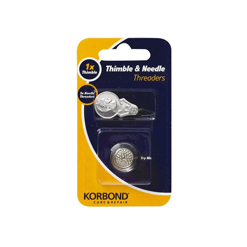 Korbond Thimble & Needle Threaders 4 Piece 110155