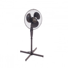 Oypla Extendable 16" Black Oscillating Tower Fan