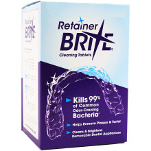 (96 Count (Pack of 2)) Retainer Brite Cleaning Tablets