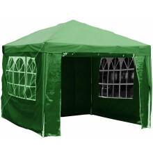 (Green) Gr8 Garden Gazebo With Sides 3x3m | Outdoor Party Tent
