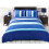 Detroit Duvet Set in Blue Double 1