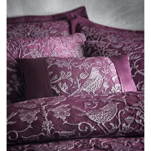 Portfolio Oak Tree Plum Filled Boudoir Cushion Luxury Jaquard Sofa Accessory