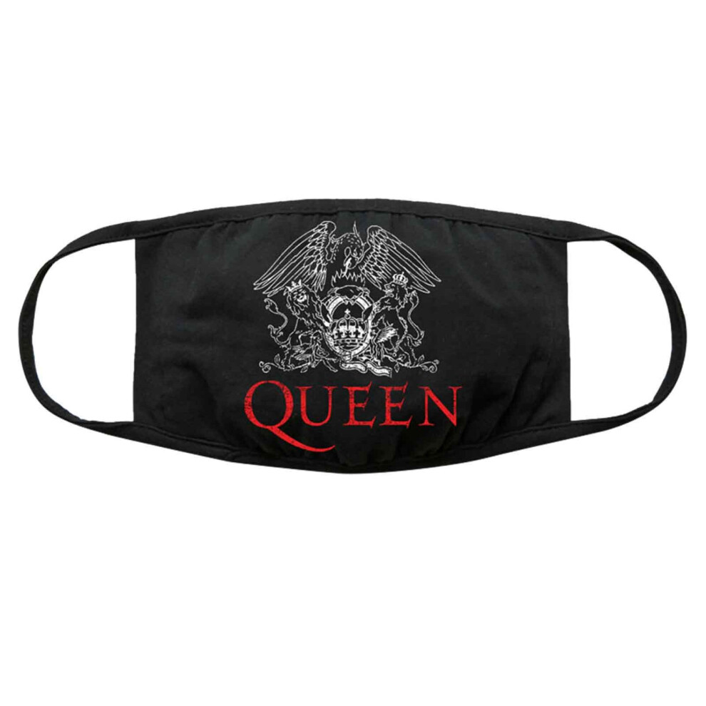 Queen Black Face Mask Logo New Official Protective Covering Washable Reusable