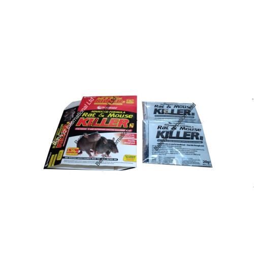 2 x 20g RAT MOUSE POISON BAIT KILLER -ADVANCED FORMULA-RODENTS CONTROL 1