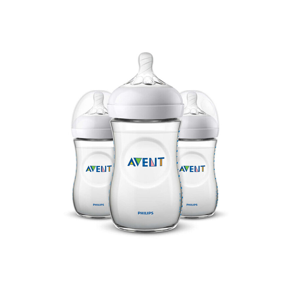 Philips Avent Natural Bottle 260ml 3Pk