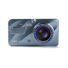 (Écran tactile IPS) Enregistreur de conduite 4-en-1, caméra double, image de recul