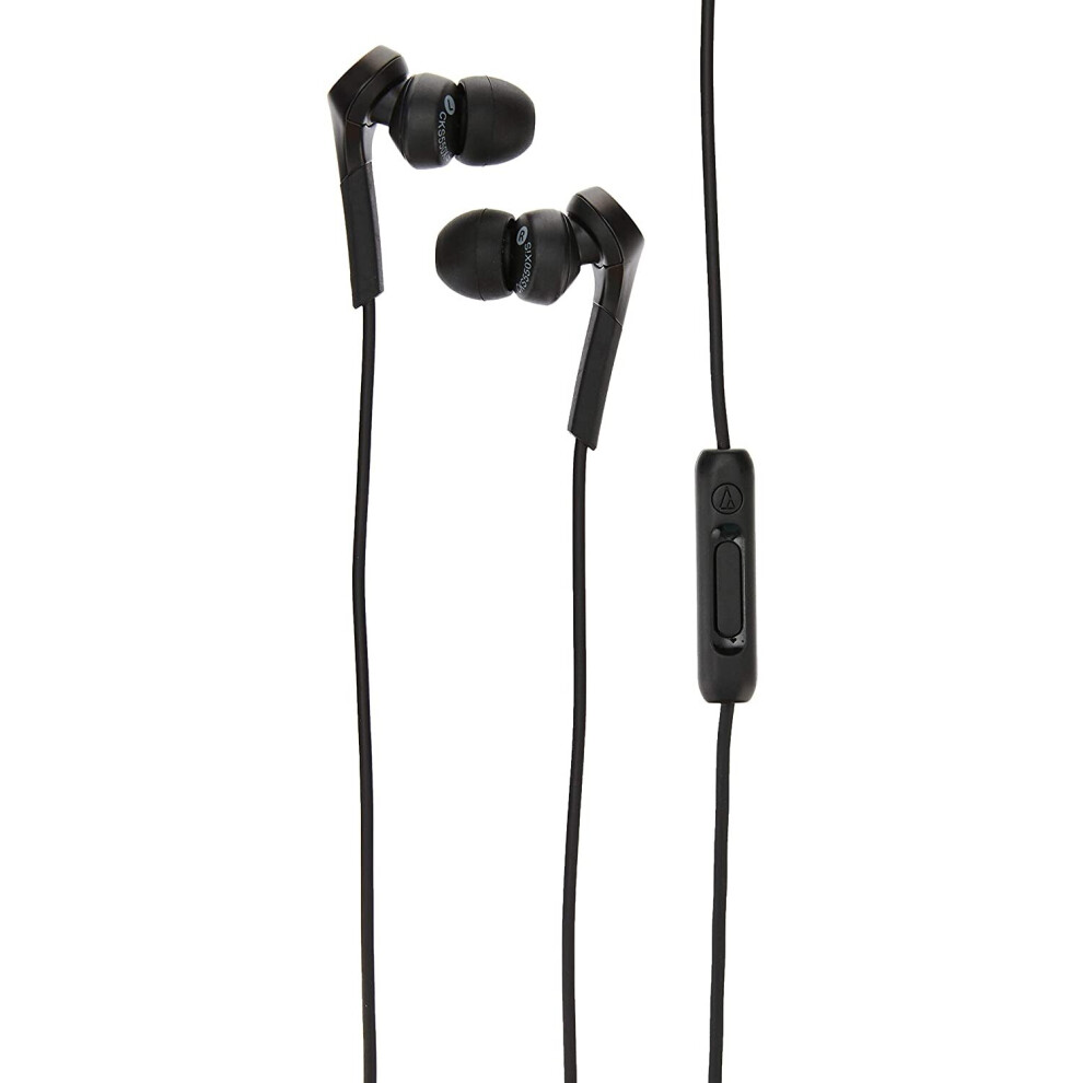 Audio-Technica ATH-CKS550XiSBK Solid Bass In-Ear Headphones, Black