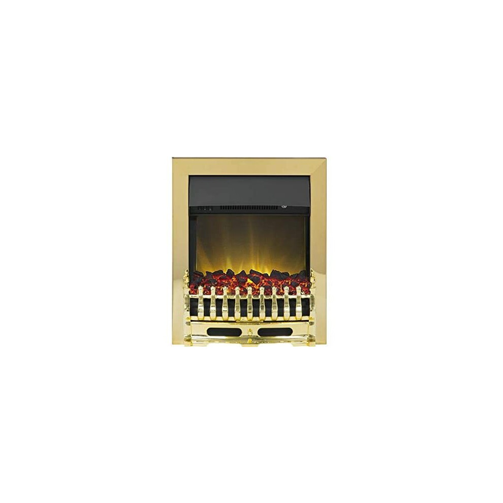 Adam Blenheim Inset Electric fire in Brass