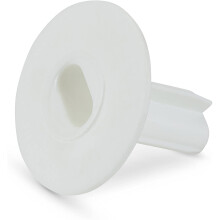 (2pcs, White) Viewi Twin Grommet Feed Thru Wall Bushing for Coax Cable RG6 RG59