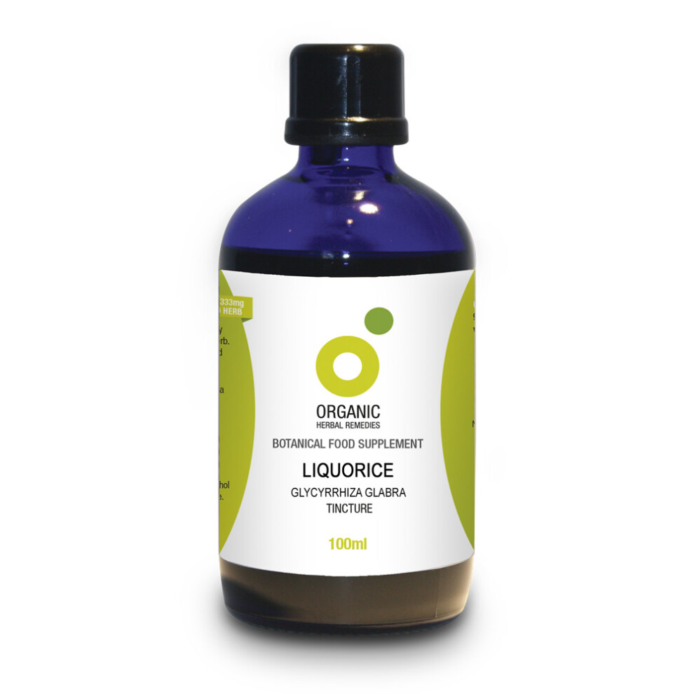 Organic Herbal Remedies Organic Liquorice Tincture 100Ml