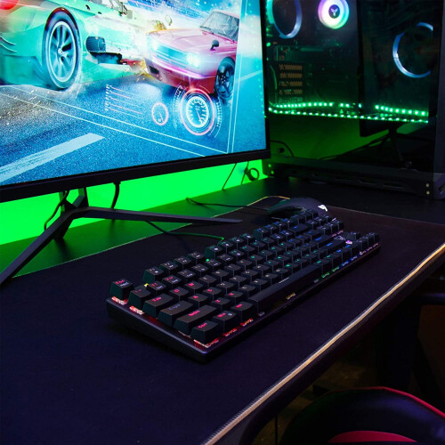 PICTEK TKL Mechanical Gaming Keyboard, RGB LED Rainbow Backlit 2