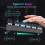 PICTEK TKL Mechanical Gaming Keyboard, RGB LED Rainbow Backlit 5