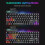 PICTEK TKL Mechanical Gaming Keyboard, RGB LED Rainbow Backlit 8