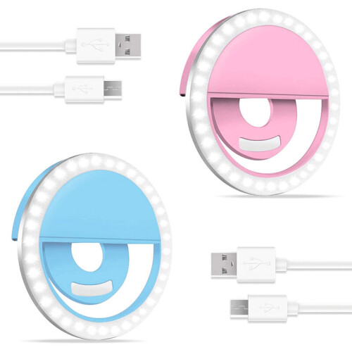 LED Light Ring Flash Fill Clip Camera Phone Tablet iPhone Samsung Huawei Selfie 1