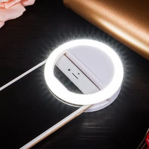 LED Light Ring Flash Fill Clip Camera Phone Tablet iPhone Samsung Huawei Selfie 2