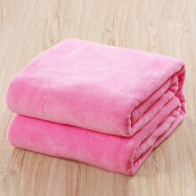 (Pink, 70*100cm) Soft Comfy Flannel Fleece Blanket Throw Sofa Bed Adults Kids Warm Bedroom Throws