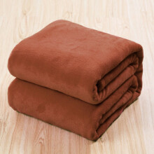 (Coffee, 100*140cm) Soft Comfy Flannel Fleece Blanket Throw Sofa Bed Adults Kids Warm Bedroom Throws