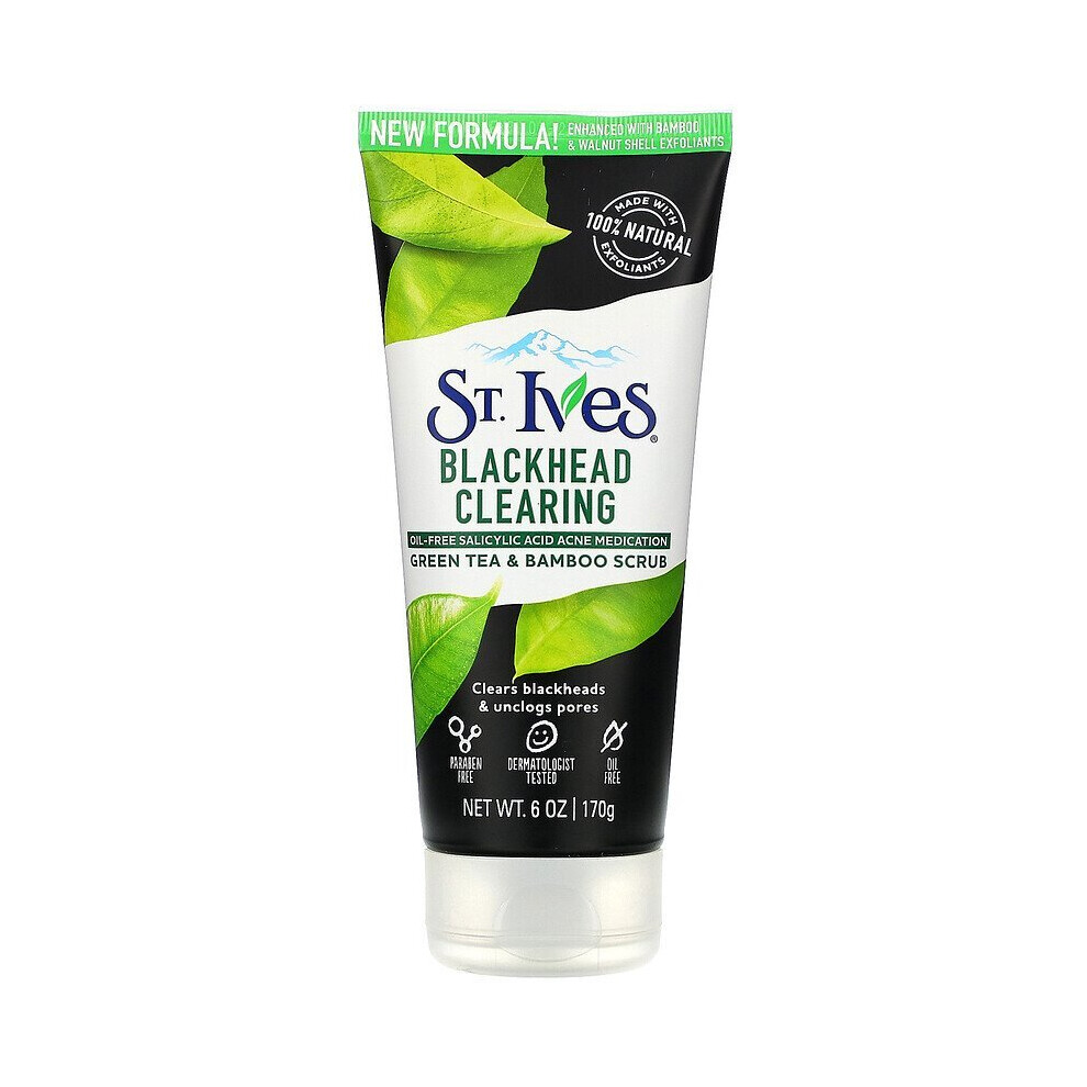 St. Ives, Green Tea & Bamboo Scrub, Blackhead Clearing, 6 oz (170 g)