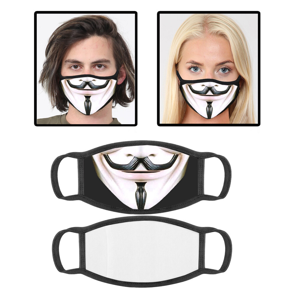 Cotton Vendetta Printed Face Mask With Filter Pocket Reusable Washable