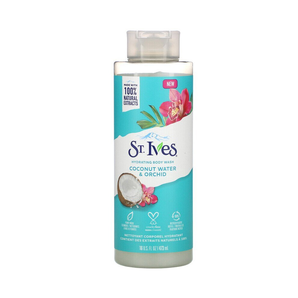 St. Ives, Hydrating Body Wash, Coconut Water & Orchid, 473ml