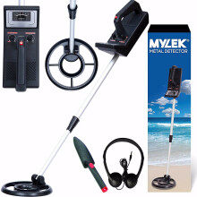 Mylek Metal Detector Kit MYMD1061 - Beginner Friendly, Includes Shovel & Headphones, Detects Gold, Silver & All Metals, Shallow Water